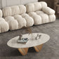 1 Slate Coffee Table Oval Modern Minimalist Coffee Table for Living Room Clearhalo 'Coffee & Accent Tables' 'Coffee Tables' 'coffee_tables' 'furn' 'furn_coffee_tables' 'Furniture' 'Living Room Furniture' 1200x1200_43b63916-add1-4370-8197-9485fe1439b2