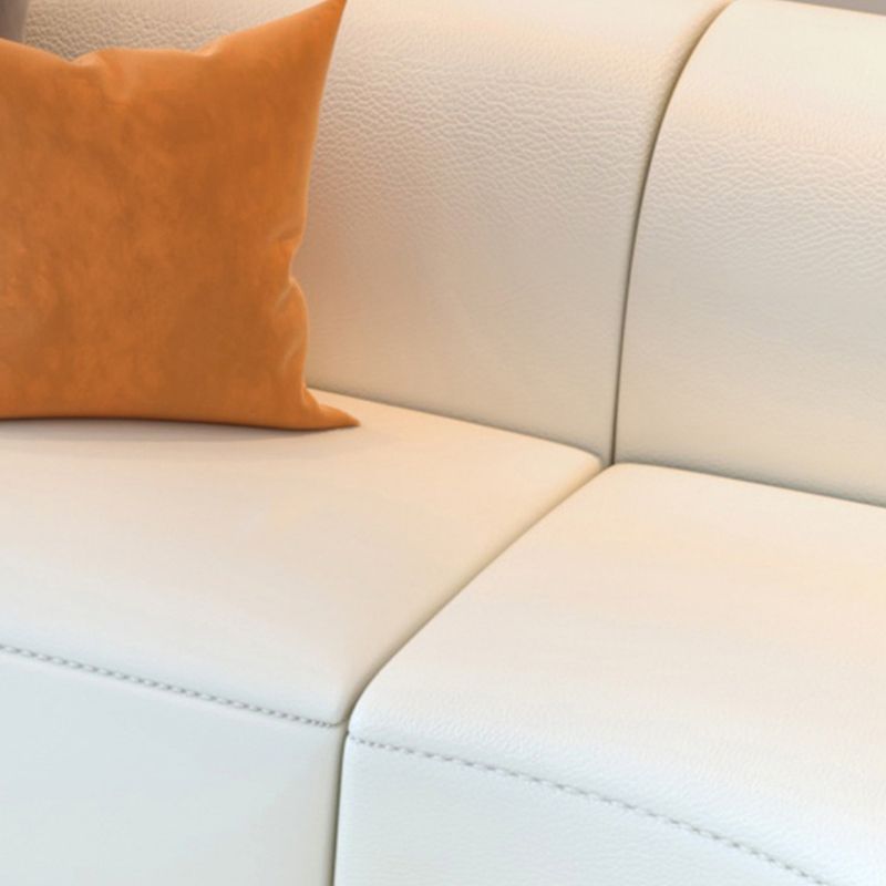 Coussin de coussin blanc en bois massif en bois incurvé pour le salon