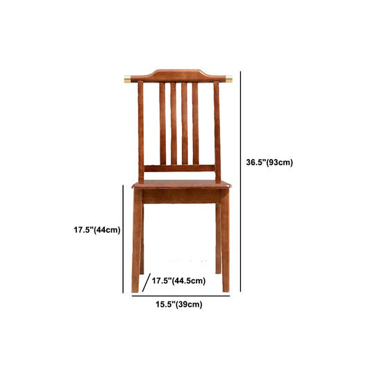 Solid Wood Traditional Dining Chair Matte Finish Side Chair for Home