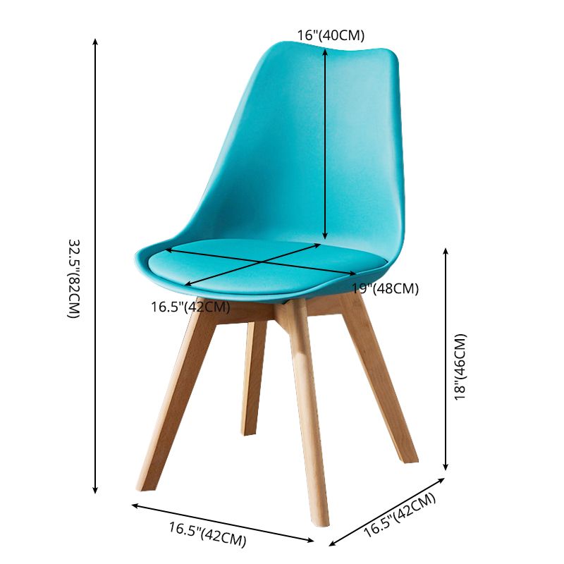 Contemporary Wood Dining Room Chairs Faux Leather Dining Armless Chairs for Home Use Clearhalo ' kitchen&dining_furn' 'Dining Chairs' 'Dining Tables & Seating' 'dining_chair' 'Furniture' 'furniture_dining_chair' 'Kitchen & Dining Furniture' 'kitchen' 1200x1200_43ba3e38-83d2-493b-b4df-bb92daf9aea5