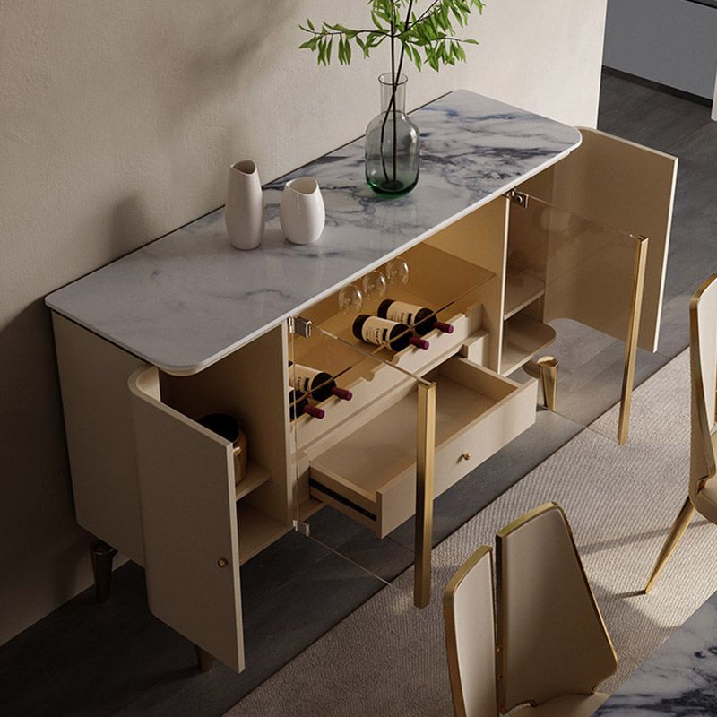 Sideboard Sideboard Glam Sideboard Sideboard cucina con 2 cassetti e 4 porte