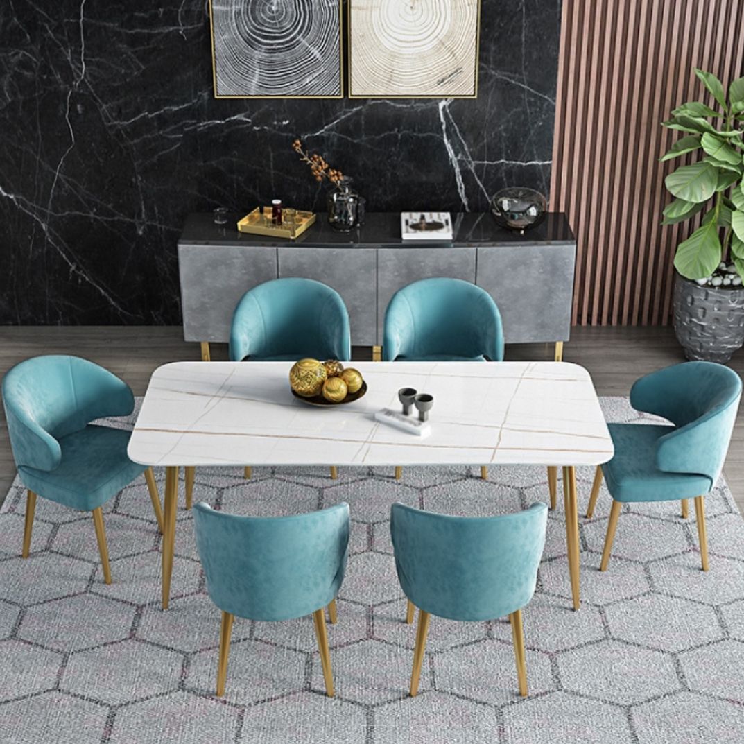 Metal Traditional Luxury Rectangle Indoor Table Sintered Stone Table with 4 Legs Clearhalo ' dining_table' 'Dining Tables & Seating' 'Dining Tables' 'furn' 'furn_dining_table' 'Furniture' 'furniture_dining_table' 'Kitchen & Dining Furniture' 'kitchen&dining_furn' 'kitchen' 'kitchen_dining_table' 1200x1200_43bd8512-c3c9-4574-8c6a-f582d641d3a7