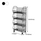10.43"W Bookshelf Contemporary Style Bookcase for Study Room Office with Casters Clearhalo 'Bookcases' 'furn' 'furn_bookcases' 'Furniture' 'Office Furniture' 1200x1200_43be824d-f9e0-4913-a0ea-4d1470547d4b