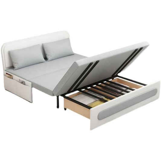 Zeitgenössischer 33,46 "H Faux Leder Armless Sofa für Wohnung mit Lagerung