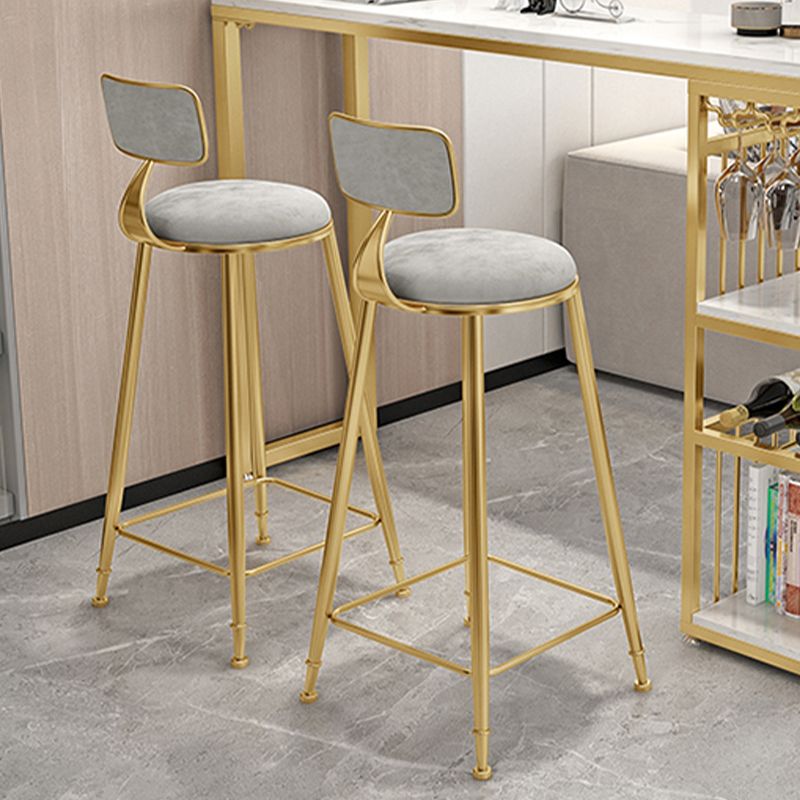 Industrial Armless Dining Stools Round Bar Stools with Metal Base Clearhalo 'Bar Furniture' 'Bar Stools' 'bar_stools' 'furn' 'furn_bar_stools' 'Furniture' 'Kitchen & Dining Furniture' 1200x1200_43c33377-f4a0-4a07-b4b2-f80b24fefcf9