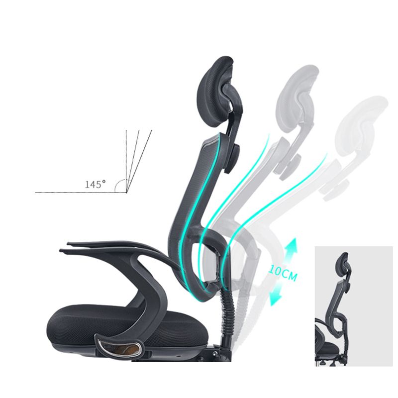 Modern & Contemporary Office Chair Ergonomic Height-adjustable Office Chair Clearhalo 'furn' 'furn_office_chair' 'Furniture' 'furniture_office_chair' 'Office Chairs' 'Office Furniture' 'office_chair' 1200x1200_43c35235-1edf-4d3e-b0cd-d9e1ccfd6d13