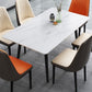 Dining Room Contemporary Sintered Stone Dining Table Rectangular Table with Metallic Base Clearhalo ' dining_table' 'Dining Tables & Seating' 'Dining Tables' 'furn' 'furn_dining_table' 'Furniture' 'furniture_dining_table' 'Kitchen & Dining Furniture' 'kitchen&dining_furn' 'kitchen' 'kitchen_dining_table' 1200x1200_43c5bba0-f7af-4b88-9d76-8acb82aca9cb