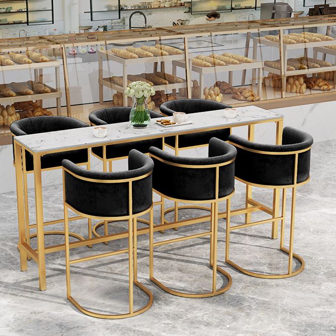 Upholstered Dining Stools Low Back Bar Stools with Metal Base Clearhalo 'Bar Furniture' 'Bar Stools' 'bar_stools' 'furn' 'furn_bar_stools' 'Furniture' 'Kitchen & Dining Furniture' 1200x1200_43c67b00-0b0a-484e-ad2a-18921baa1cdf