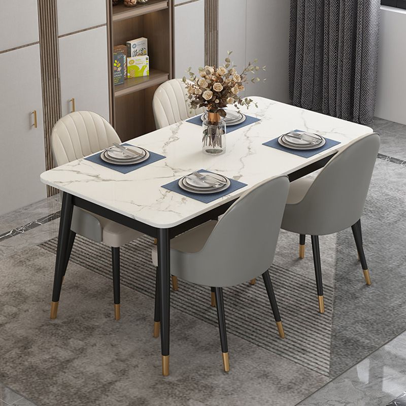 Contemporary Upholstered Armless Dining Chairs Parsons Chairs
