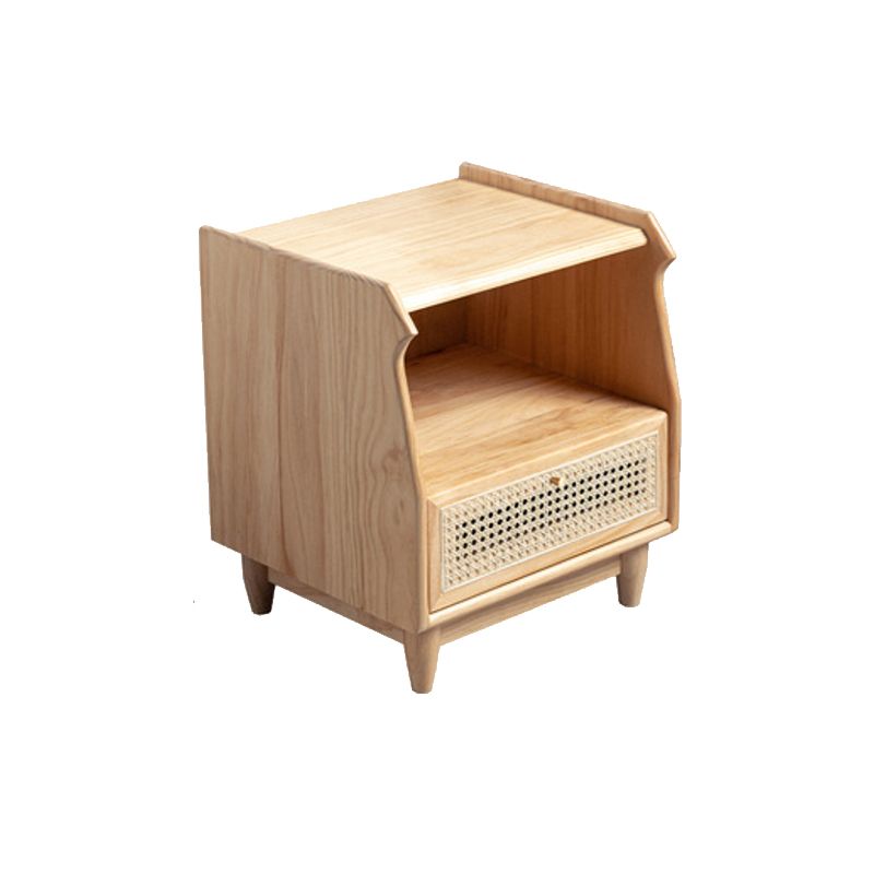 1 Drawer Night Table Modern Solid Wood Nightstand ,20.5" Tall Clearhalo 'Bedroom Furniture' 'furn' 'furn_night_stand' 'Furniture' 'night_stand' 'Nightstands' 1200x1200_43c9de72-457b-4e99-a46d-0d23e8fb3ace