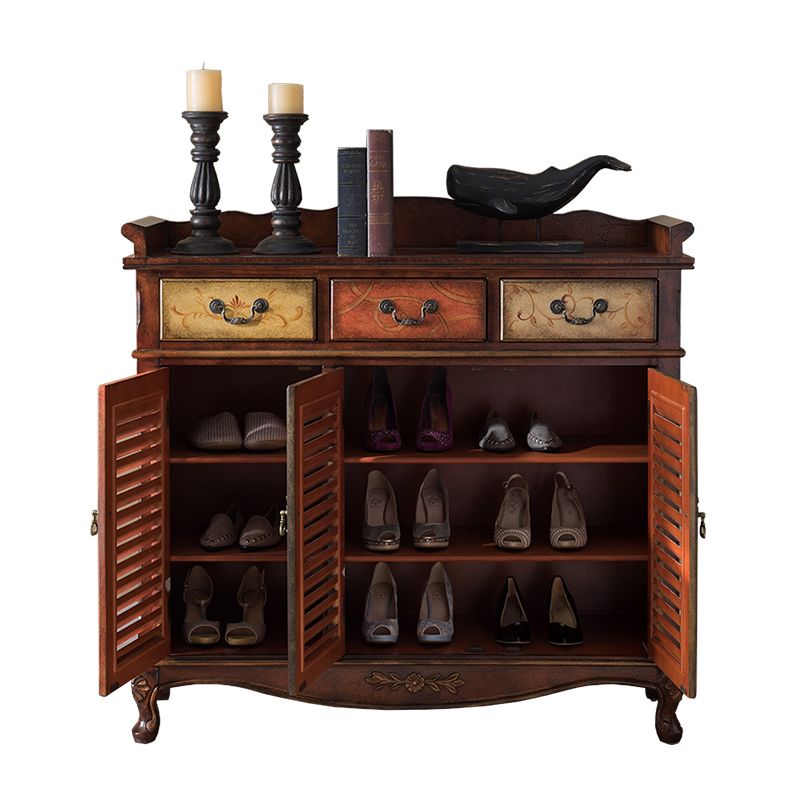 Server da pranzo in legno moderno con cassetti sideboard di finitura antica per cucina