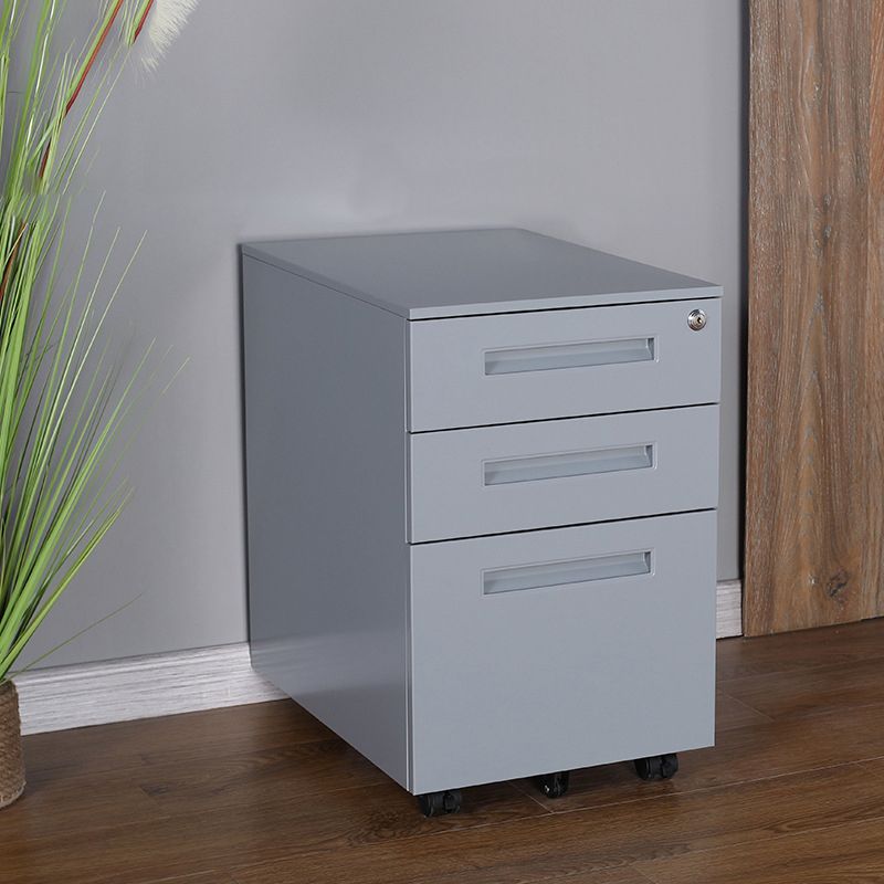 Moderne Metallschrank -Verriegelungsschubladen -Aktenschrank mit Rizinus