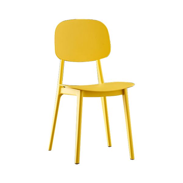 Plastic Scandinavian Armless Dining Chairs Open Back Side Chair (Set of 4) Clearhalo ' kitchen&dining_furn' 'Dining Chairs' 'Dining Tables & Seating' 'dining_chair' 'furn' 'furn_dining_chair' 'Furniture' 'furniture_dining_chair' 'Kitchen & Dining Furniture' 'kitchen' 1200x1200_43cc3d28-1e41-4a4b-939f-631f6dbe6580