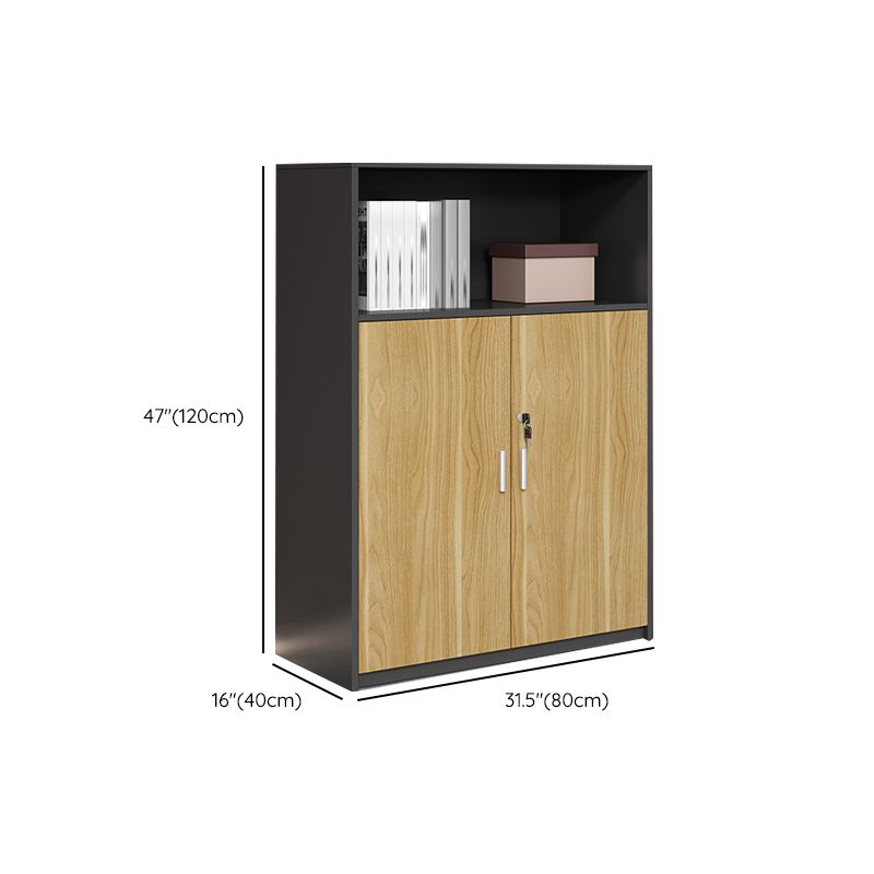 Archivo de madera de archivos lateral moderno de mediados de siglo para la oficina de madera para la oficina en casa