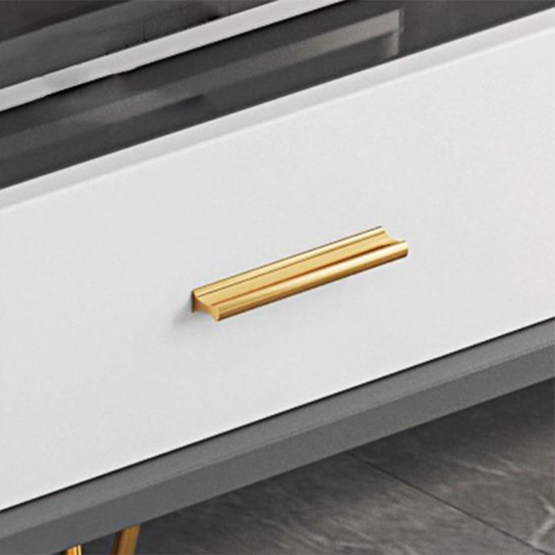 Glam – meuble TV, Console multimédia de rangement ouverte pour le salon