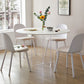 Contemporary White Stone Table Round Dining Table for Kitchen Clearhalo 'Dining Tables & Seating' 'Dining Tables' 'dining_table' 'furn' 'furn_dining_table' 'Furniture' 'Kitchen & Dining Furniture' 1200x1200_43cf91b9-18a2-4a9a-803c-956e0af9b5d8