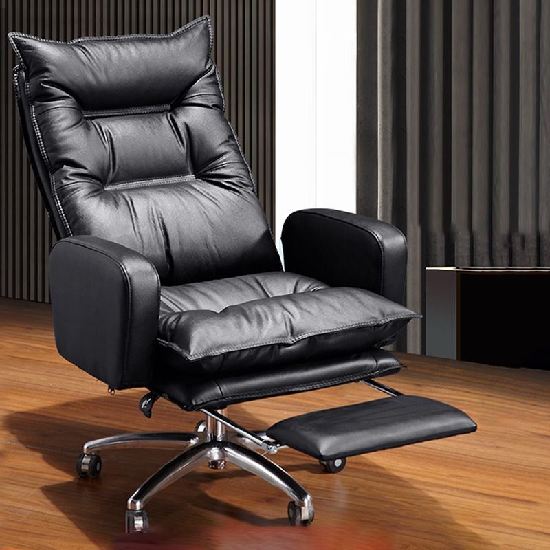 Fauteuil contemporain à mécanisme d'inclinaison, fauteuil pivotant à dossier haut