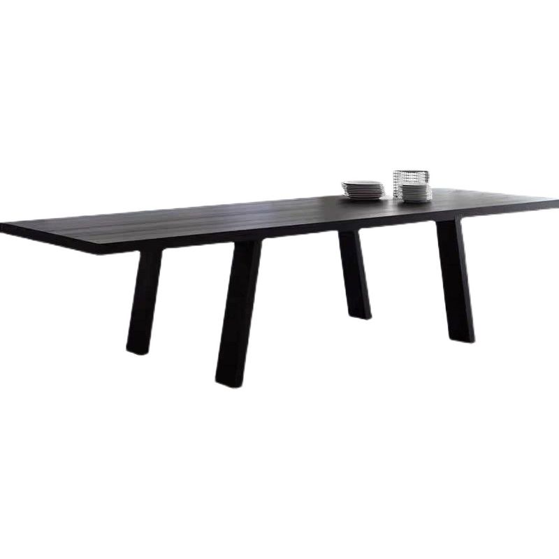 Escritorio de oficina rectangular industrial escritorio de escritura de madera sólida para el hogar