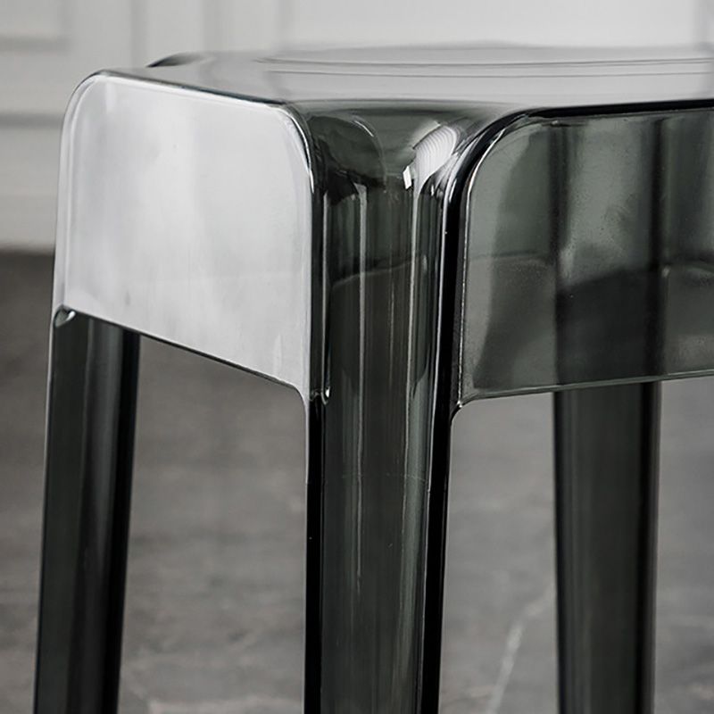 Contemporary Backless Bar-stool Plastic Counter Bar Stool with Plastic Legs for indoor Clearhalo 'Bar Furniture' 'Bar Stools' 'bar_stools' 'furn' 'furn_bar_stools' 'Furniture' 'Kitchen & Dining Furniture' 1200x1200_43d3272e-068b-4177-b110-6d85d3c3bf15