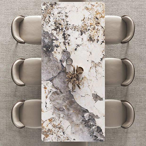 Luxury 1/2/3/4/5/6/8/9 Pieces Dining Set Sintered Stone Dining Table with Leather Chairs Clearhalo 'Dining Room Sets' 'Dining Tables & Seating' 'dining_room_set' 'furn' 'furn_dining_room_set' 'Furniture' 'furniture_dining_room_set' 'Kitchen & Dining Furniture' 1200x1200_43d4863b-9607-4002-92fc-10b95520a5b4