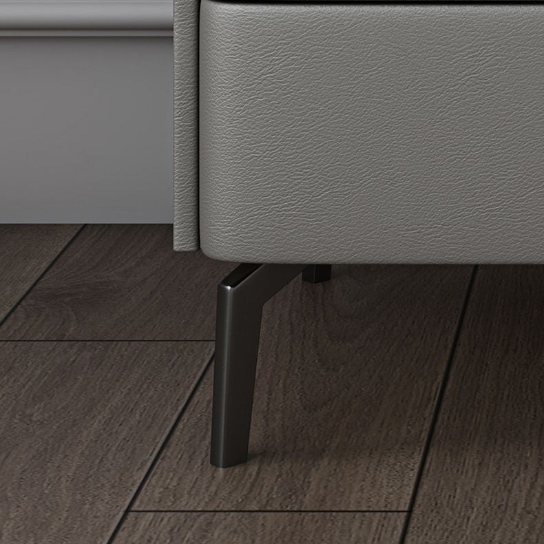 Modern Bed Nightstand Stone Accent Table Nightstand Cabinet with 2-drawer Clearhalo 'Bedroom Furniture' 'furn' 'furn_night_stand' 'Furniture' 'night_stand' 'Nightstands' 1200x1200_43d58c30-4ebf-49c4-8bf4-03d287bf7abb