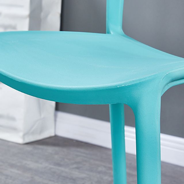 Scandinavian Armless Dining Chairs Plastic Indoor Open Back Side Chair Clearhalo ' kitchen&dining_furn' 'Dining Chairs' 'Dining Tables & Seating' 'dining_chair' 'furn' 'furn_dining_chair' 'Furniture' 'furniture_dining_chair' 'Kitchen & Dining Furniture' 'kitchen' 1200x1200_43d6b895-015e-4ba4-be31-3c77cdb46459