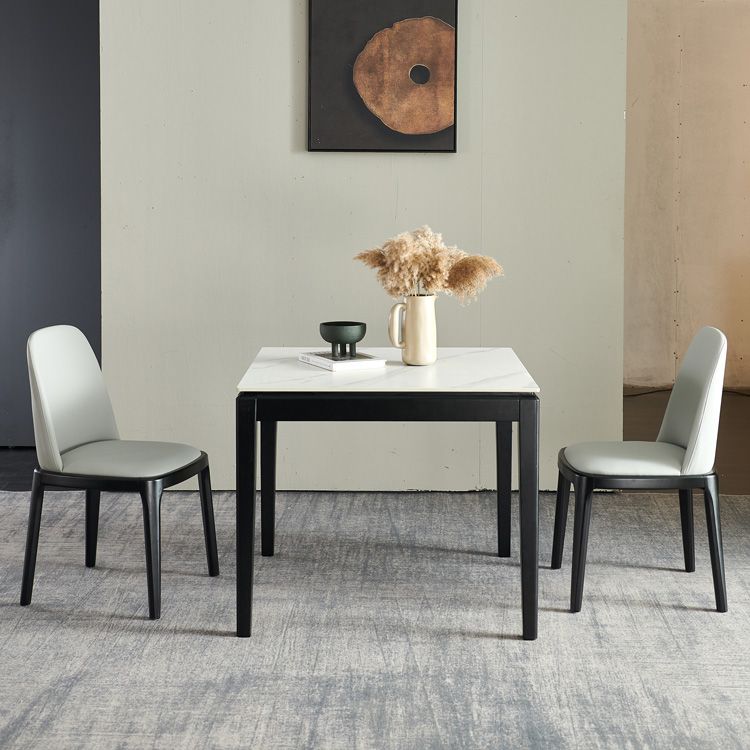 Industrial Square Shape White Table Sintered Stone Standard Dining Table for Kitchen Clearhalo ' dining_table' 'Dining Tables & Seating' 'Dining Tables' 'furn' 'furn_dining_table' 'Furniture' 'furniture_dining_table' 'Kitchen & Dining Furniture' 'kitchen&dining_furn' 'kitchen' 'kitchen_dining_table' 1200x1200_43d723ba-402b-4222-ba80-4e7be0336a99