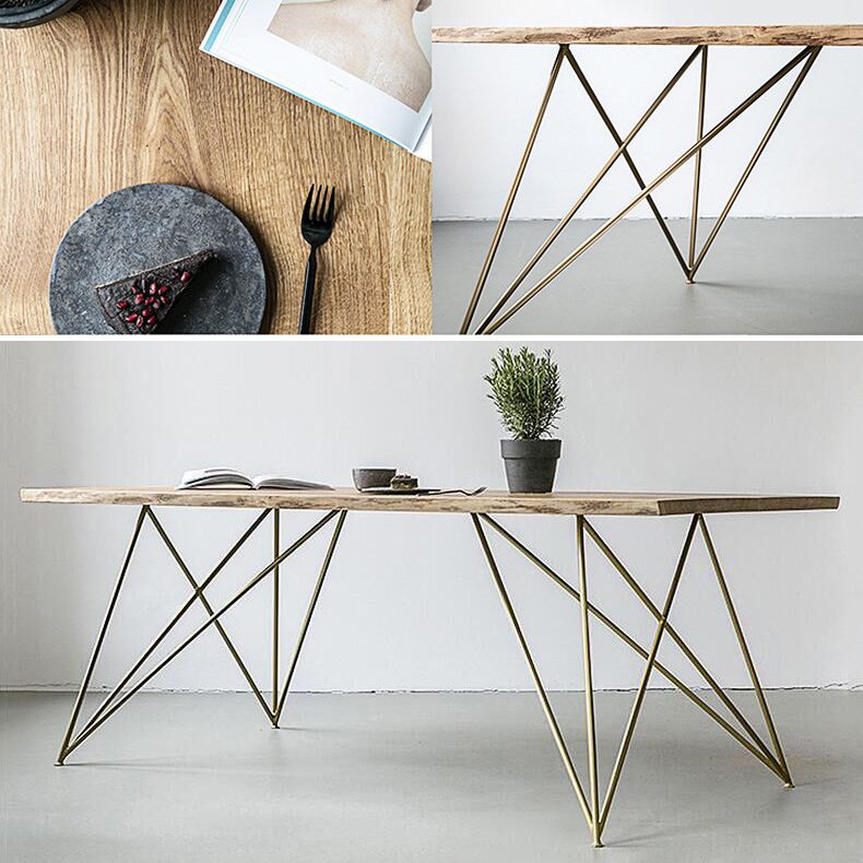 Tableau de restauration à table de luxe traditionnelle en bois pour cuisine