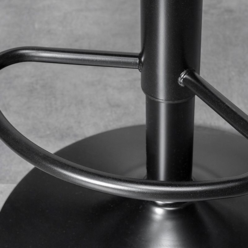 Rotatable and Liftable Counter Stool Industrial Leather Cushion Bar Stool Clearhalo 'Bar Furniture' 'Bar Stools' 'bar_stools' 'furniture_bar_stools' 'Kitchen & Dining Furniture' 'kitchen&dining_furn' 'kitchen' 'kitchen_furn' Furniture' 1200x1200_43da0f77-9dd8-499c-8d95-65e9eee20b90