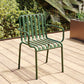 Contemporary Metal Patio Dining Side Chair Slat Back Side Chair Clearhalo 'Dining Chairs' 'Dining Tables & Seating' 'dining_chair' 'furn' 'furn_dining_chair' 'Furniture' 'furniture_dining_chair' 'Kitchen & Dining Furniture' 1200x1200_43da8b1c-0d7e-44bb-b7bb-44a2174d564b