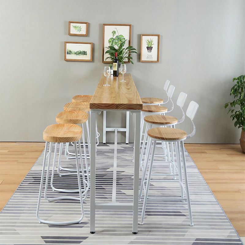 1/4/5/9 Pieces Bar Table Set Rectangular Bar Stool and Table Set