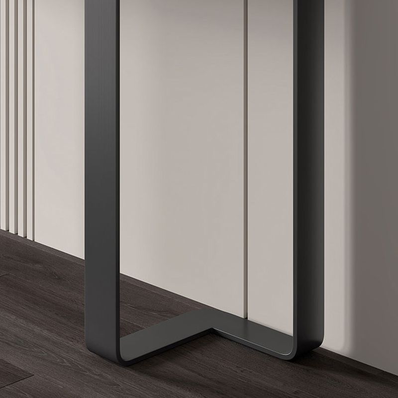 Glam Stone Console Accent Table with Stainless Steel Bracket for Hall