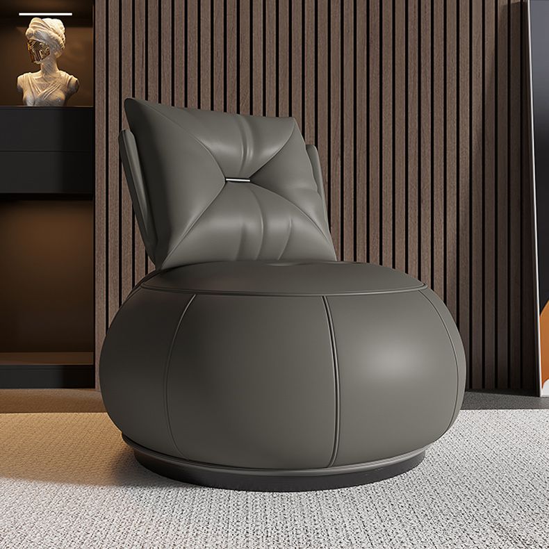 Solid Color Lounge Chair Living Room Round Base Side Fixed Back Chair Clearhalo 'Accent Chairs' 'accent_chairs' 'Chairs & Seating' 'furn' 'furn_accent_chairs' 'Furniture' 'Living Room Furniture' 1200x1200_43dd6f9c-c457-46fe-ba19-a07bfabdeee4