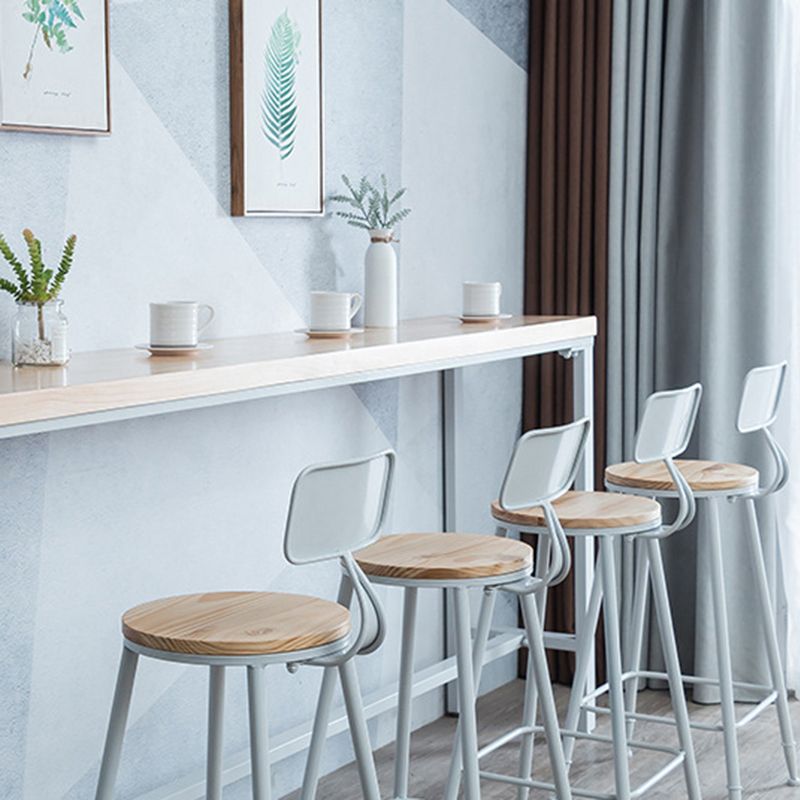 Contemporary Armless Bar Stools Wood Barstools with Footrest Clearhalo 'Bar Furniture' 'Bar Stools' 'bar_stools' 'furn' 'furn_bar_stools' 'Furniture' 'Kitchen & Dining Furniture' 1200x1200_43de6282-7d58-4c80-989b-d2a91f63160b