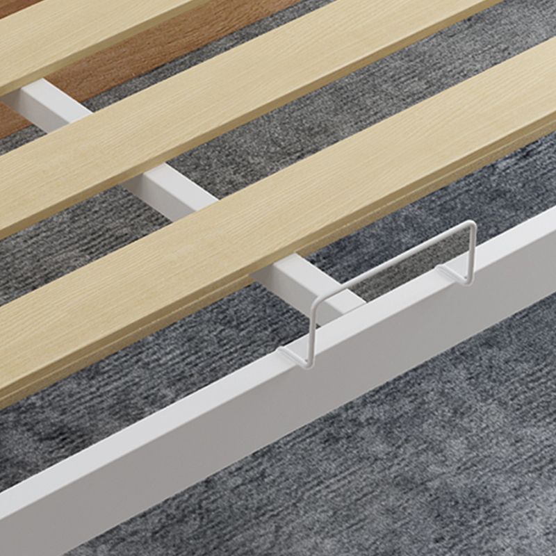 Fiamma del letto di alto profilo in metallo contemporaneo da 39,37 "a pannello H