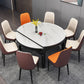 Modern Round Pedestal Dining Table Matte Finish Solid Wood Extendable Dining Table Clearhalo 'Dining Tables & Seating' 'Dining Tables' 'dining_table' 'furn' 'furn_dining_table' 'Furniture' 'furniture_dining_table' 'Kitchen & Dining Furniture' 'kitchen' 'kitchen_dining_table' 1200x1200_43dffeeb-005e-4a1e-8269-72afbd71169e