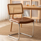 Leather Side Chair Industrial Metal Base Dining Chair for Home Use Clearhalo 'Dining Chairs' 'Dining Tables & Seating' 'dining_chair' 'furn' 'furn_dining_chair' 'Furniture' 'Kitchen & Dining Furniture' 1200x1200_43e83e4e-5b8e-4623-9b44-486d7010906e