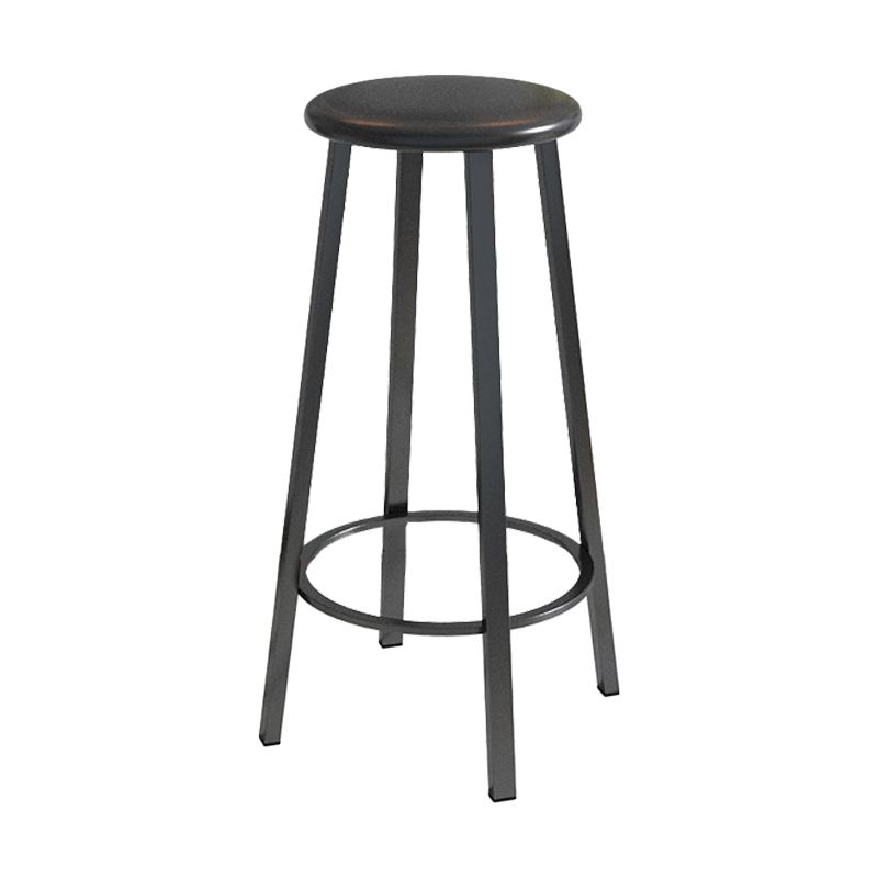 Contemporary Footrest Backless Barstool Matte Finish Iron Stool Clearhalo 'Bar Furniture' 'Bar Stools' 'bar_stools' 'furn' 'furn_bar_stools' 'Furniture' 'furniture_bar_stools' 'Kitchen & Dining Furniture' 1200x1200_43e903a6-343e-4133-bcb8-e36e91ccd3f2