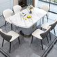 Extendable Round Dining Table Luxury Sintered Stone Top Table with Storage Pedestal Clearhalo ' dining_table' 'Dining Tables & Seating' 'Dining Tables' 'furn' 'furn_dining_table' 'Furniture' 'furniture_dining_table' 'Kitchen & Dining Furniture' 'kitchen&dining_furn' 'kitchen' 'kitchen_dining_table' 1200x1200_43e97b69-59cf-4b46-97bb-b2322bfd33d4