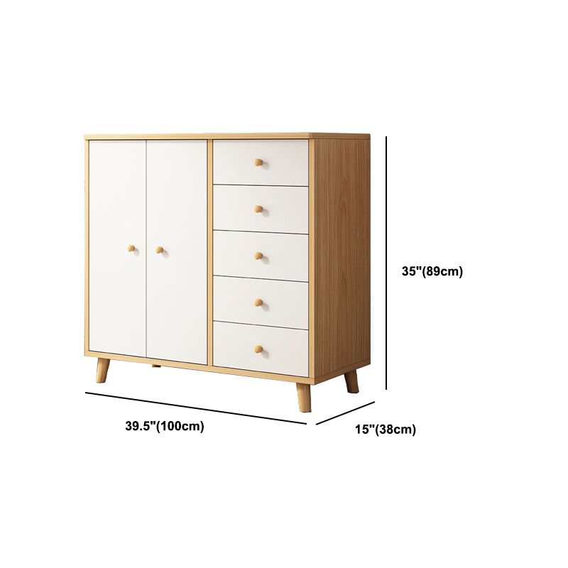 14,96 "Chérie d'accent en bois moderne de large avec armoire d'accent rectangle du tiroir