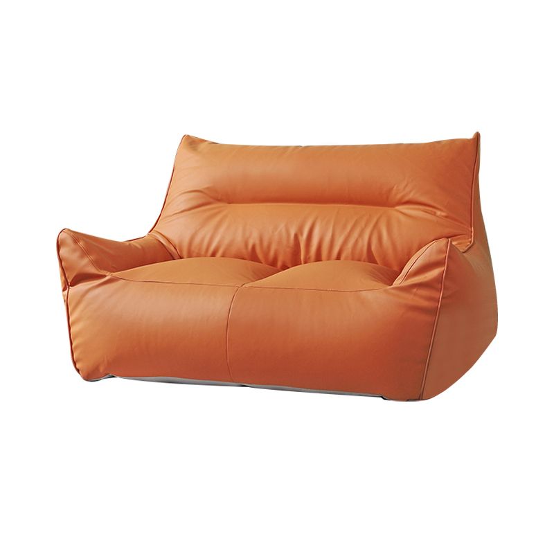 Modern Faux Leather Pillow Top Arm Sofa Sewn Pillow Back Sofa for Apartment Clearhalo 'furn' 'furn_sofas' 'Furniture' 'furniture_sofas' 'kitchen' 'kitchen_sofas' 'Living Room Furniture' 'Sofa' 'sofas' 1200x1200_43ea6179-c780-42fc-b8f7-34add35ed435