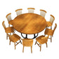 Round Dining Table Set with Wooden Chairs 1/2/5/11 Pcs Modern Solid Wood Dining Set Clearhalo 'Dining Room Sets' 'Dining Tables & Seating' 'dining_room_set' 'furn' 'furn_dining_room_set' 'Furniture' 'Kitchen & Dining Furniture' 1200x1200_43eb65c8-efc0-4245-b307-4dc8f4164e17