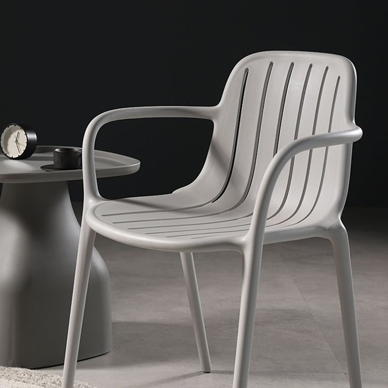 Contemporary Style Dining Chair Kitchen Dining Arm Side Chair with Plastic Legs Clearhalo ' kitchen&dining_furn' 'Dining Chairs' 'Dining Tables & Seating' 'dining_chair' 'furn' 'furn_dining_chair' 'Furniture' 'furniture_dining_chair' 'Kitchen & Dining Furniture' 'kitchen' 1200x1200_43ed9167-11e4-463b-80a5-29a3c80c9a59