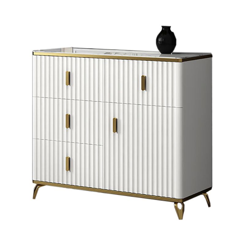 Glam Bedroom Stone Storage Chest Horizontal Chest in White with Drawers Clearhalo 'Bedroom Furniture' 'Dressers & Chests' 'dressers_chests' 'furn' 'furn_dressers_chests' 'Furniture' 1200x1200_43edd382-c812-4155-845a-8dca3abf1ccb