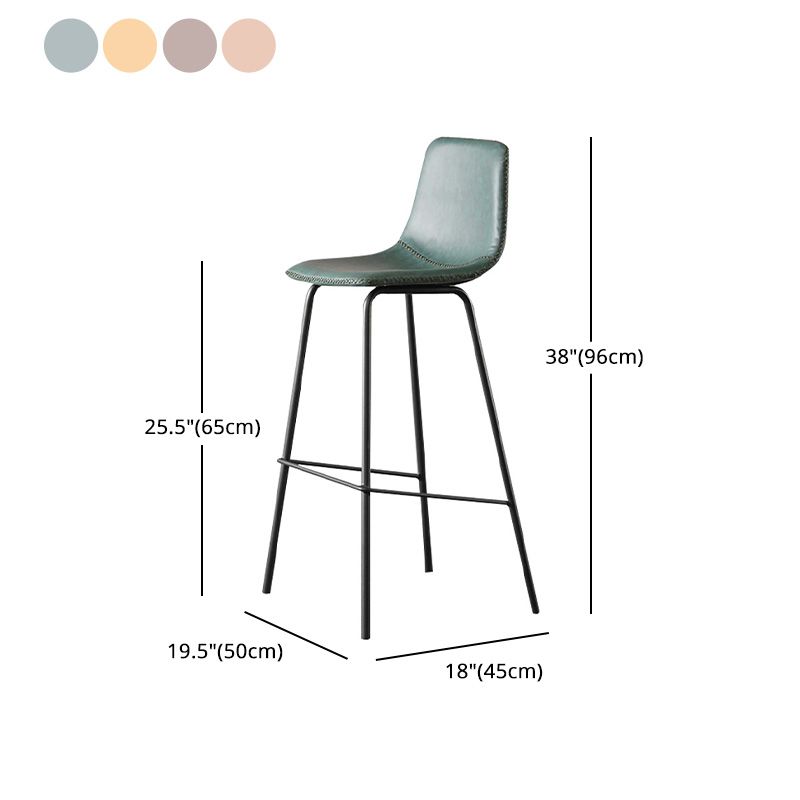 Indoor Faux Leather Bar Stool Modern Bucket Arm-less Low Back Counter Chair Clearhalo 'Bar Furniture' 'Bar Stools' 'bar_stools' 'furn' 'furn_bar_stools' 'furniture_bar_stools' 'Kitchen & Dining Furniture' 'kitchen&dining_furn' 'kitchen' 'kitchen_furn' Furniture' 1200x1200_43f17983-6d60-47bd-ab15-d8a686be0b7a
