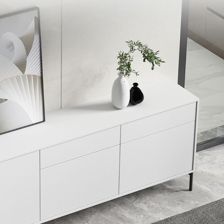 Sideboard di legno moderno moderno mobile rettangolo con cassetti e porte