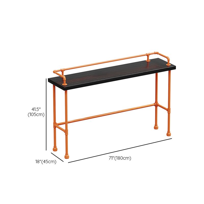 Indoor Contemporary Bar Dining Table Rectangle Metal Legs Bar Table Clearhalo 'Bar Furniture' 'Bar Tables' 'bar_tables' 'furn' 'furn_bar_tables' 'Furniture' 'Kitchen & Dining Furniture' 1200x1200_43f2921b-534d-4eb1-aa69-4bf6d44cc3f6
