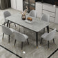 Glam 1/3/5/7 Pieces Dining Set Sintered Stone Dining Table for Home Use Clearhalo 'Dining Room Sets' 'Dining Tables & Seating' 'dining_room_set' 'furn' 'furn_dining_room_set' 'Furniture' 'furniture_dining_room_set' 'Kitchen & Dining Furniture' 'kitchen&dining_furn' 'kitchen' 1200x1200_43f2c196-9c80-4bea-8510-91a1f4997689