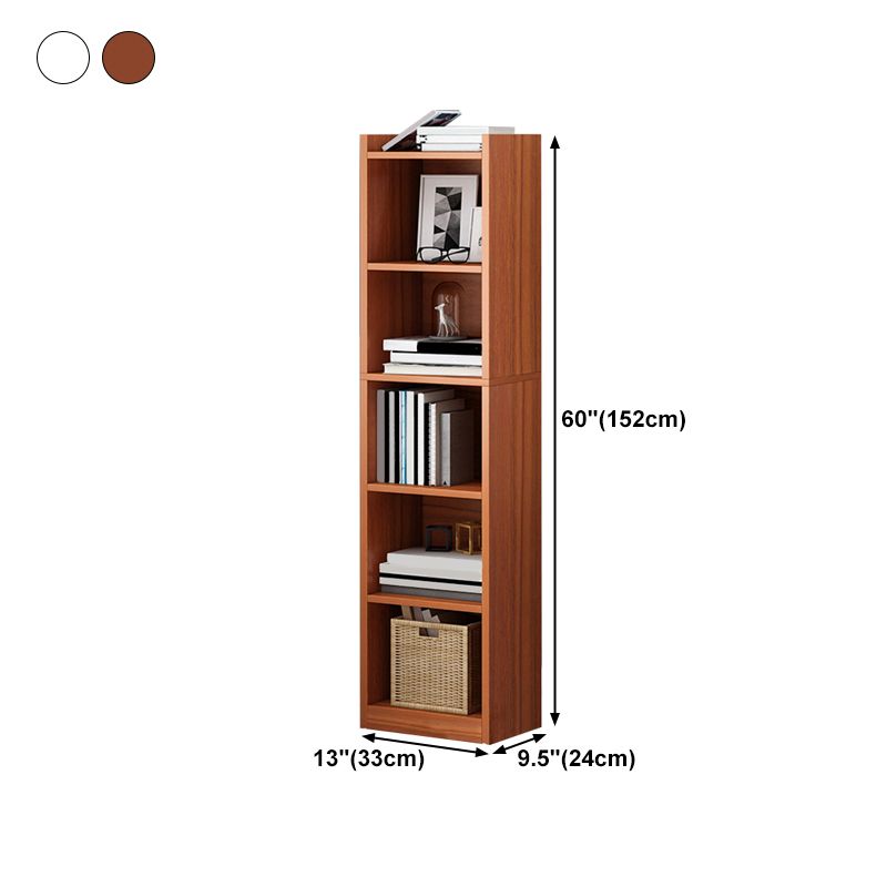 Modern Vertical Standard Bookshelf Manufactured Wood Bookcase for Living Room Clearhalo 'Bookcases' 'furn' 'furn_bookcases' 'Furniture' 'furniture_bookcases' 'Office Furniture' 1200x1200_43f415ba-4d33-498f-9c2c-2c648610b03c