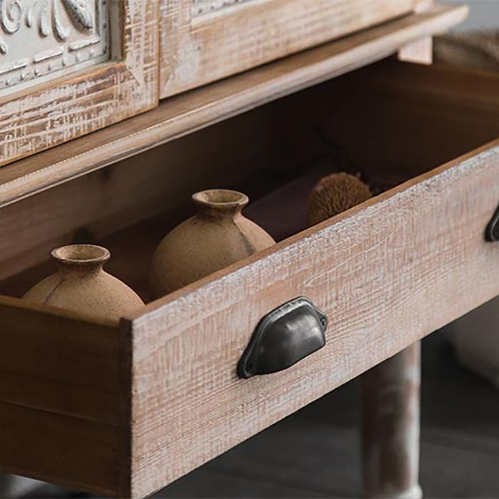 White Industrial Ingranced Finishint con cassetto e porta